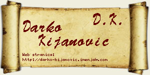 Darko Kijanović vizit kartica